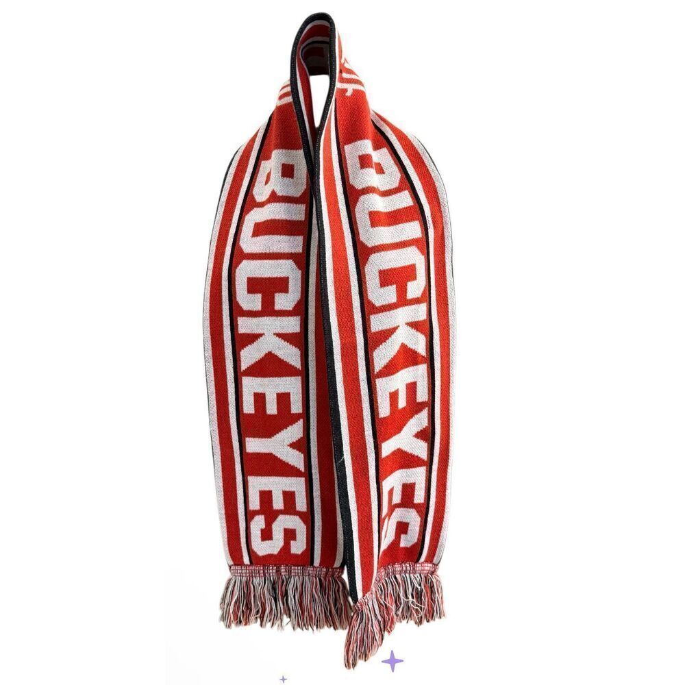 Ohio State Buckeyes Knit Scarf Reversible Battle Cry Unisex